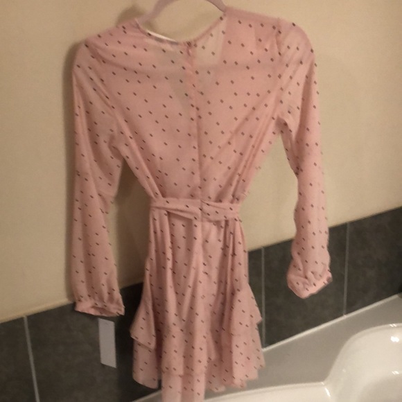 Goodnight Macaroon NWT pink polka dot dress - Picture 4 of 4